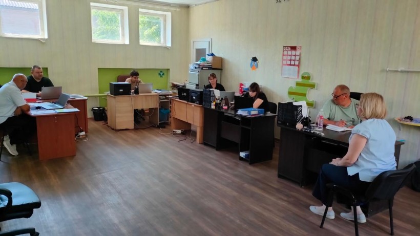 Колектив Комунального підприємства «Лиманський «Зеленбуд» на новому місці разом зі Світланою Бондарєвою