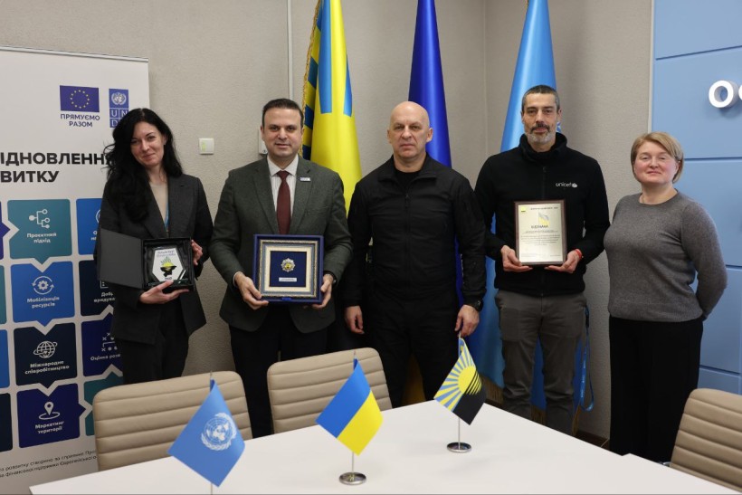 Вадим Філашкін із представниками ЮНІСЕФ