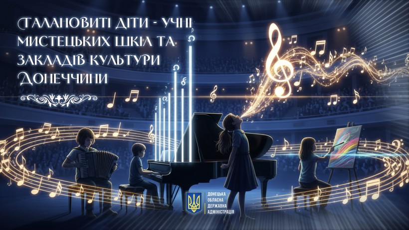 Діти на зображенні співають та малюють на сцені