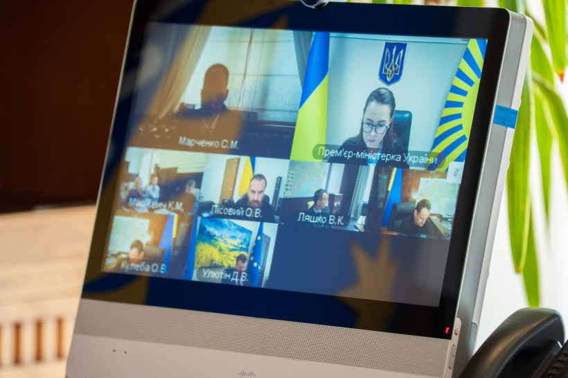 Учасники Кабінету Міністрів, які приєднались онлайн до наради