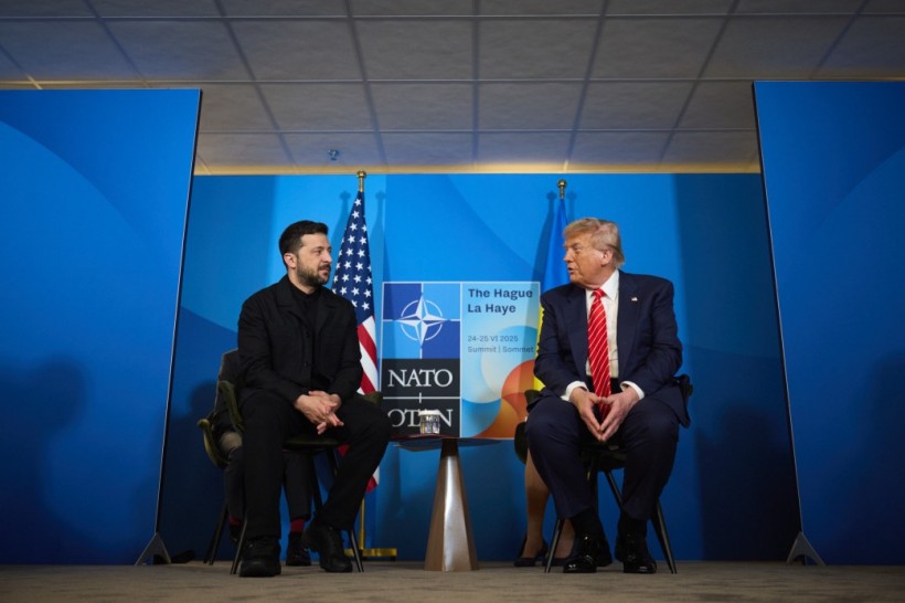 Володимир Зеленський зустрівся з Дональдом трампом у Гаазі.