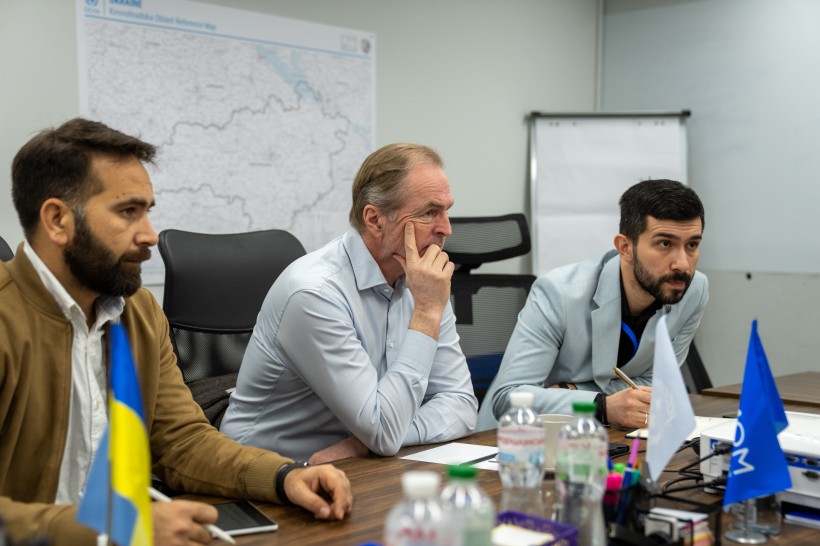 Делегація Міжнародної організації з міграції (МОМ) на чолі з Головою Представництва МОМ в Україні Робертом Тернером.