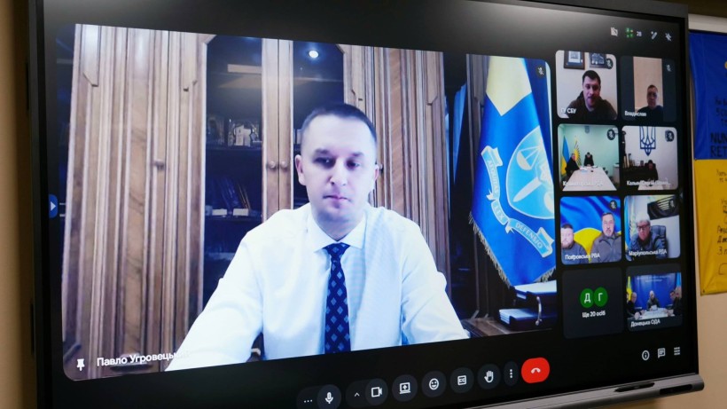 Учасники засідання Ради оборони Донецької області, які приєднались онлайн