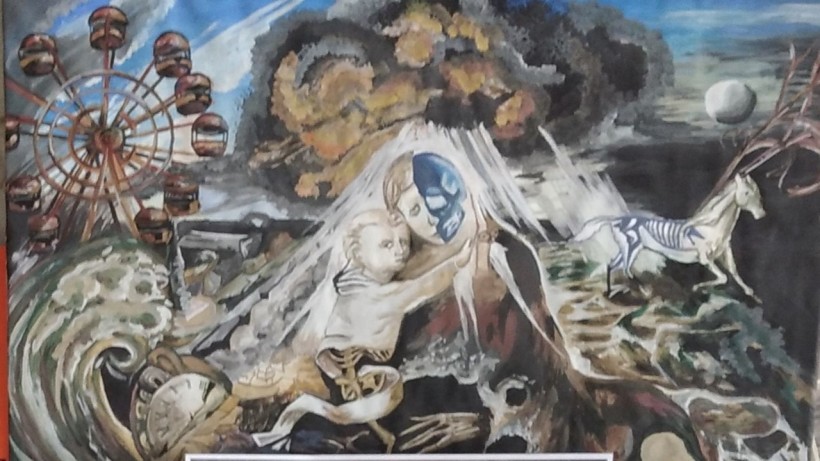 Творчий проект учасника: символічна картина про біль Чорнобиля, що зображує материнство крізь призму техногенної катастрофи