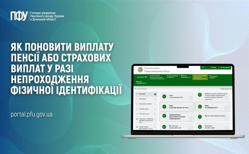 Як повідомити випалату пенсії або страхових виплат у разі непроходження фізичної ідентифікації