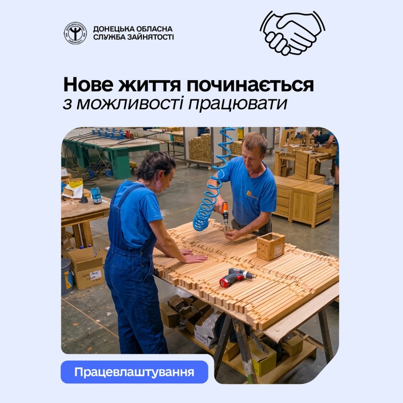 Нове життя починається з можливості працювати