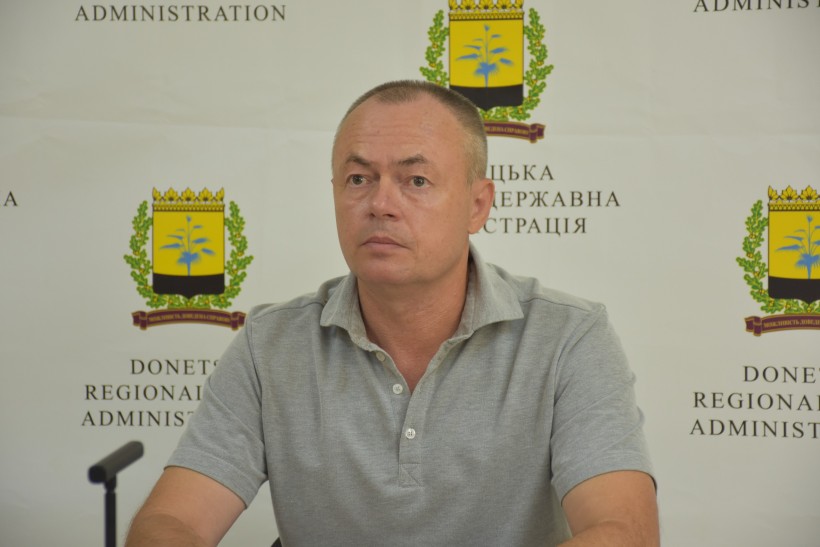 Заступник голови Донеччини Ігор Бойко на нараді з питань евакуації населення.