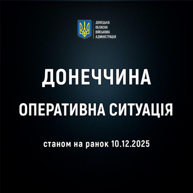 Оперативна ситуація по області станом на ранок 10 грудня