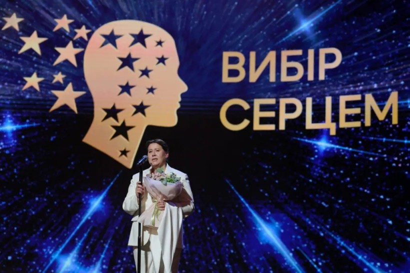 Тетяна Глебова під час нагородження Global Teacher Prize Ukraine