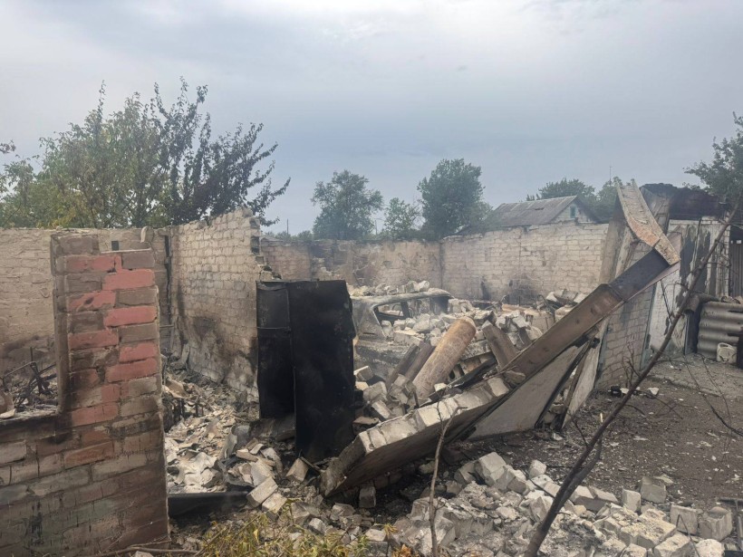 Руїни будинку, знищеного російськими окупантами