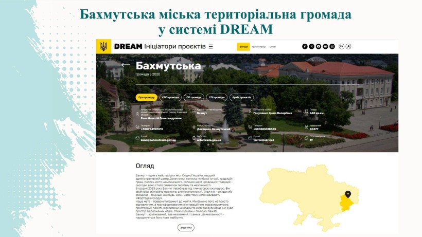 Скрін з системи DREAM