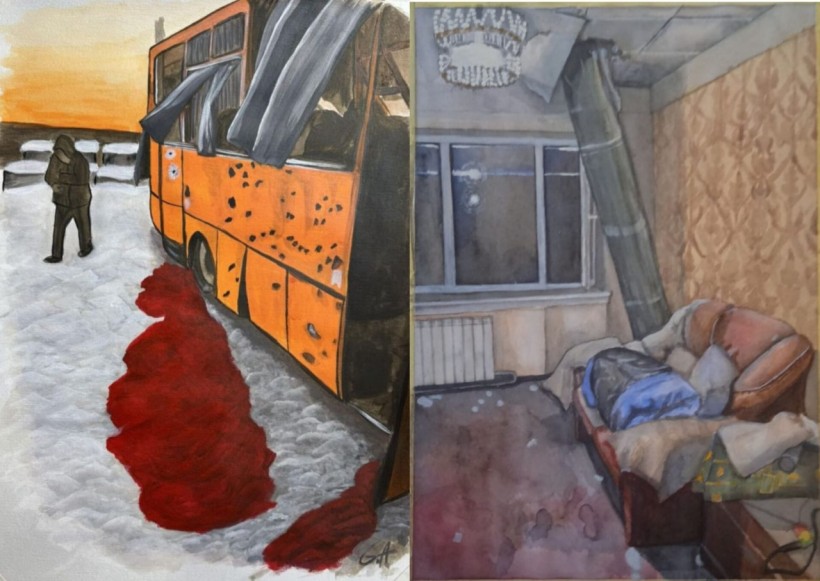 Творча робота студентів Краматорського фахового коледжу технологій та дизайну на виставці «На лінії вогню. Крізь полум’я — до волі»