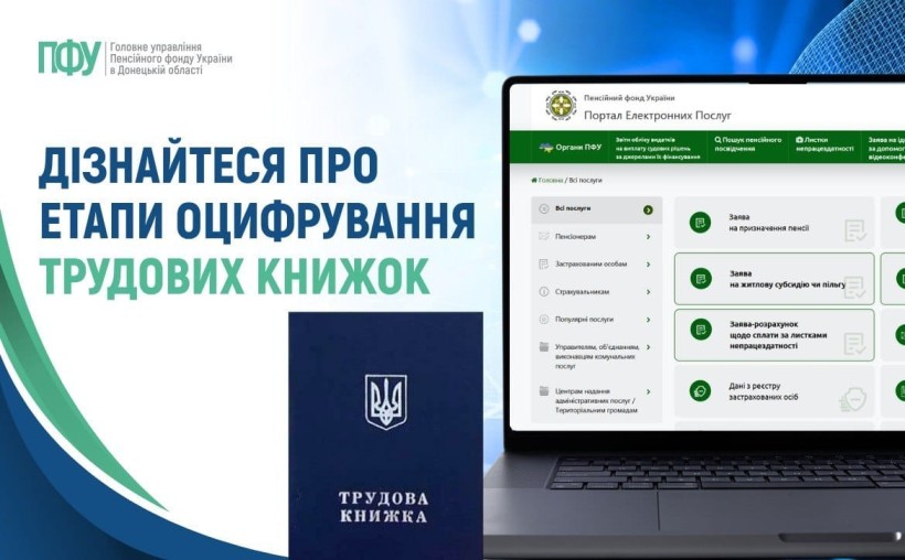 Дізнайтеся про етапи оцифрування трудових книжок
