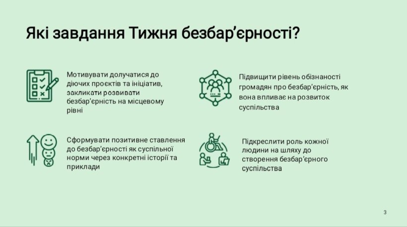 Завдання тижня безбар’єрності