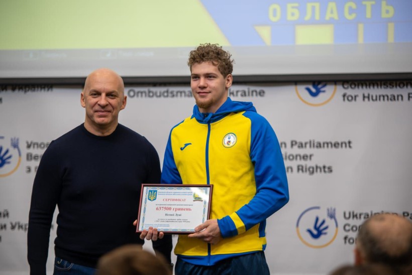 Вадим Філашкін вітає спортсменів Донеччини