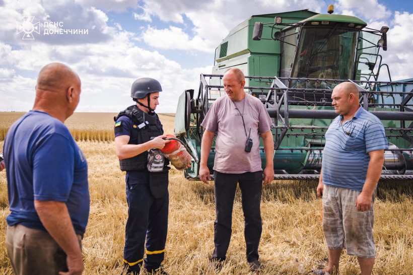 Офіцер-рятувальник провів профілактичну роботу з аграріями Краматорської громади.