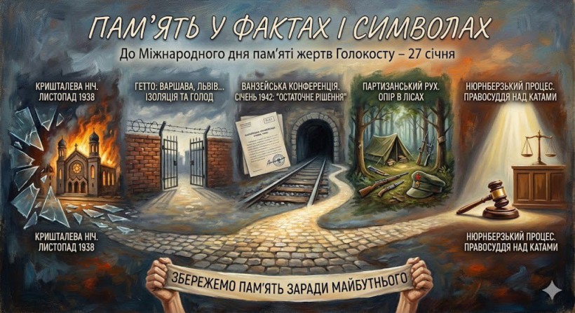 Робота учасників онлайн-челенджу "Факти і символи", присвячений пам'яті жертв Голокосту