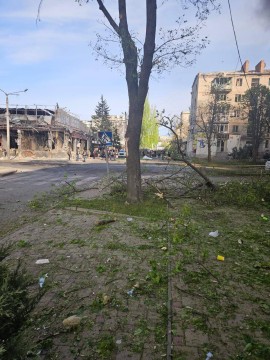 Пошкодження в Краматорську після обстрілу