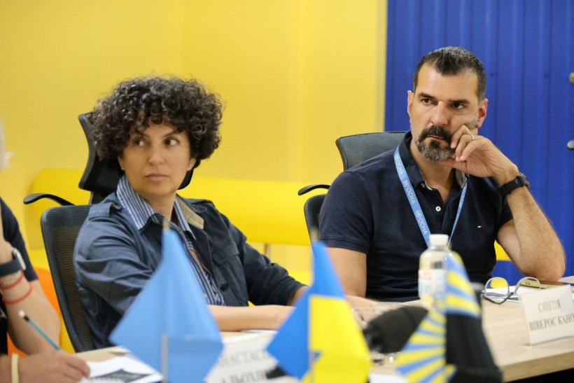 Заступник голови Офісу УКГС ООН в Україні пані Синтія Віверос Кано та голова Регіонального офісу УКГС ООН у м. Дніпро Альхаді Альбаріді