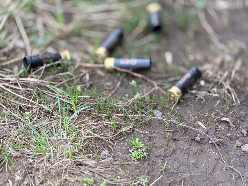 Відпрацьовані гільзи учасників після стрільб