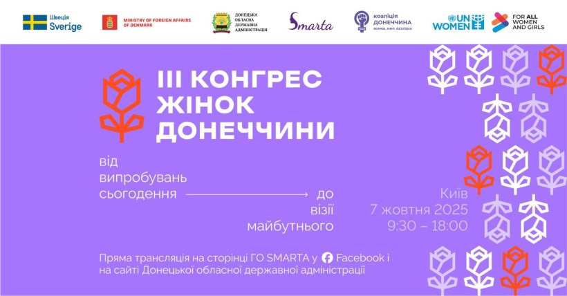 Афіша 3го конгресу жінок Донеччини