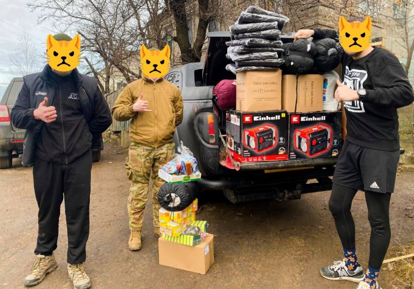 Українські захисники ставлять лайк за отриману допомогу від Оноківської громади