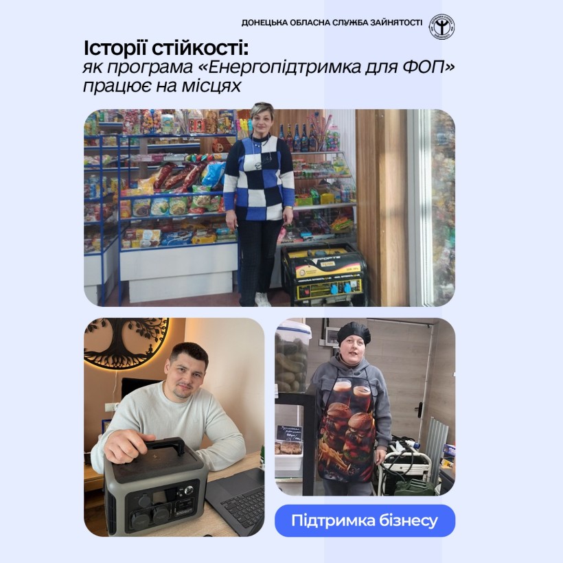 Історії стійкості: як програма «Енергопідтримка для ФОП» працює на місцях