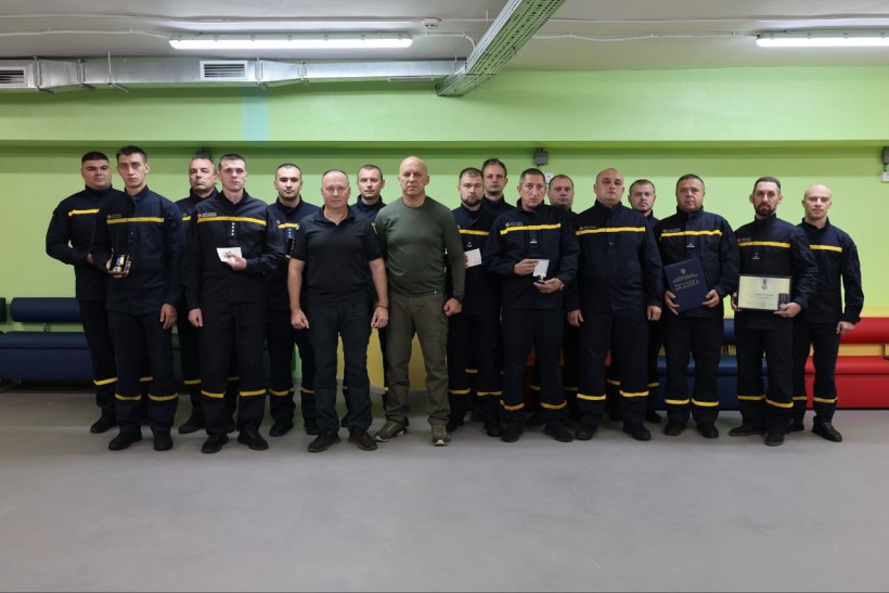 Рятувальники Донеччини із нагородами від Голови Донецької ОДА