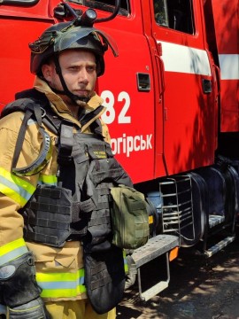 Учасник обласного конкурсу «Молода людина року – 2025» у номінації «Рятівник року» Валерій Григор’єв