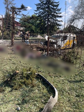 Наслідки обстрілу окупантами Ярової