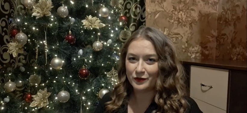 Учасниця онлайн-конкурсу відеопривітань «З новою мрією у Новий рік»