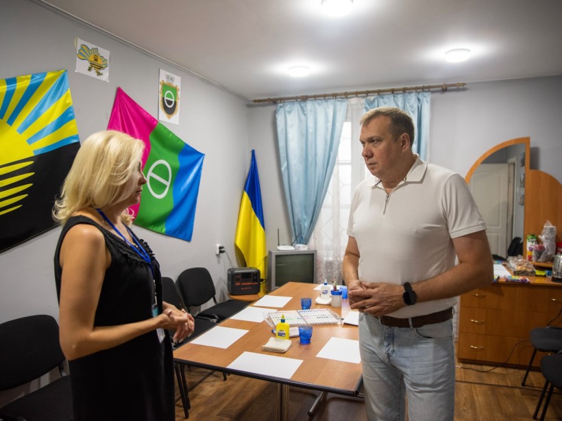 Заступник голови Донецької ОДА Олександр Шевченко в осередку «З Бахмутом у серці. Львів»