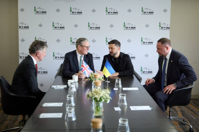 Президент України та Прем’єр-міністр Великої Британії під час зустрічі.