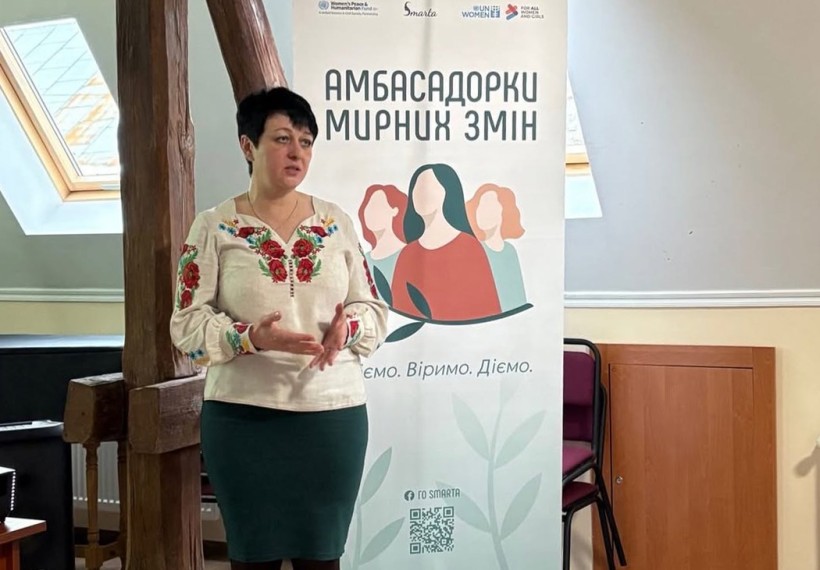 Амбасадорка мирних змін на Львівщині, переселенка з Донеччини Лариса Поліщук