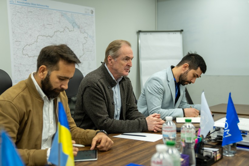 Делегація Міжнародної організації з міграції (МОМ) на чолі з Головою Представництва МОМ в Україні Робертом Тернером.