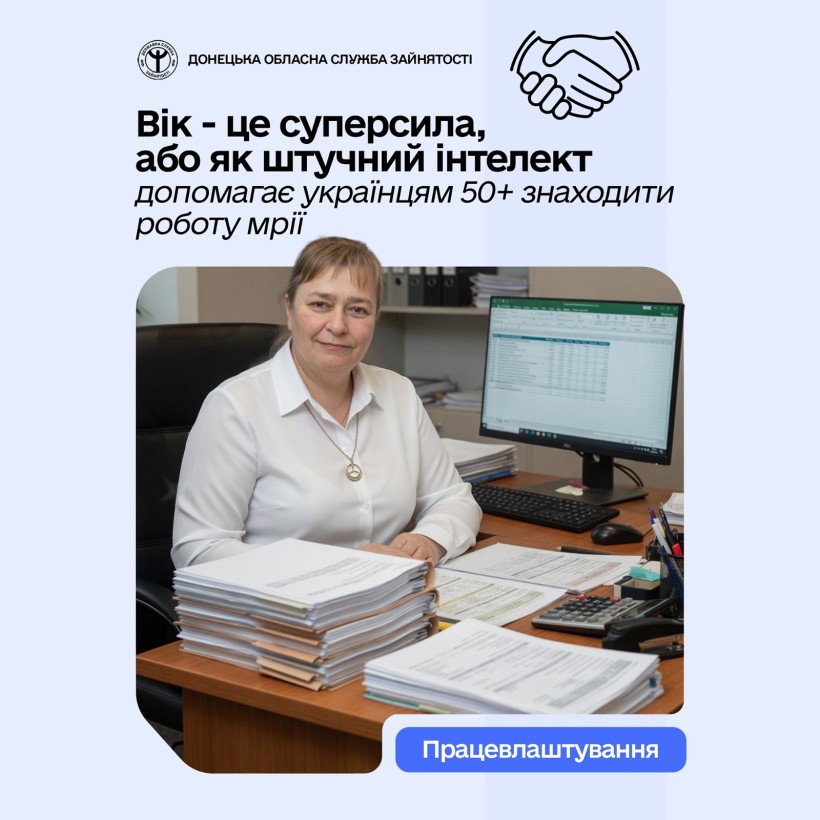 Вік — це суперсила, або Як штучний інтелект допомагає українцям 50+ знаходити роботу мрії