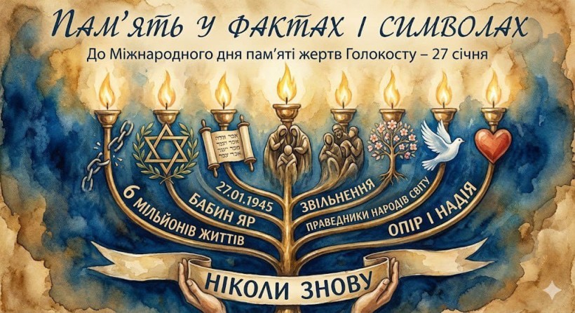 Робота учасників онлайн-челенджу "Факти і символи", присвячений пам'яті жертв Голокосту