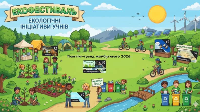 Слайд з презентації про екофестиваль