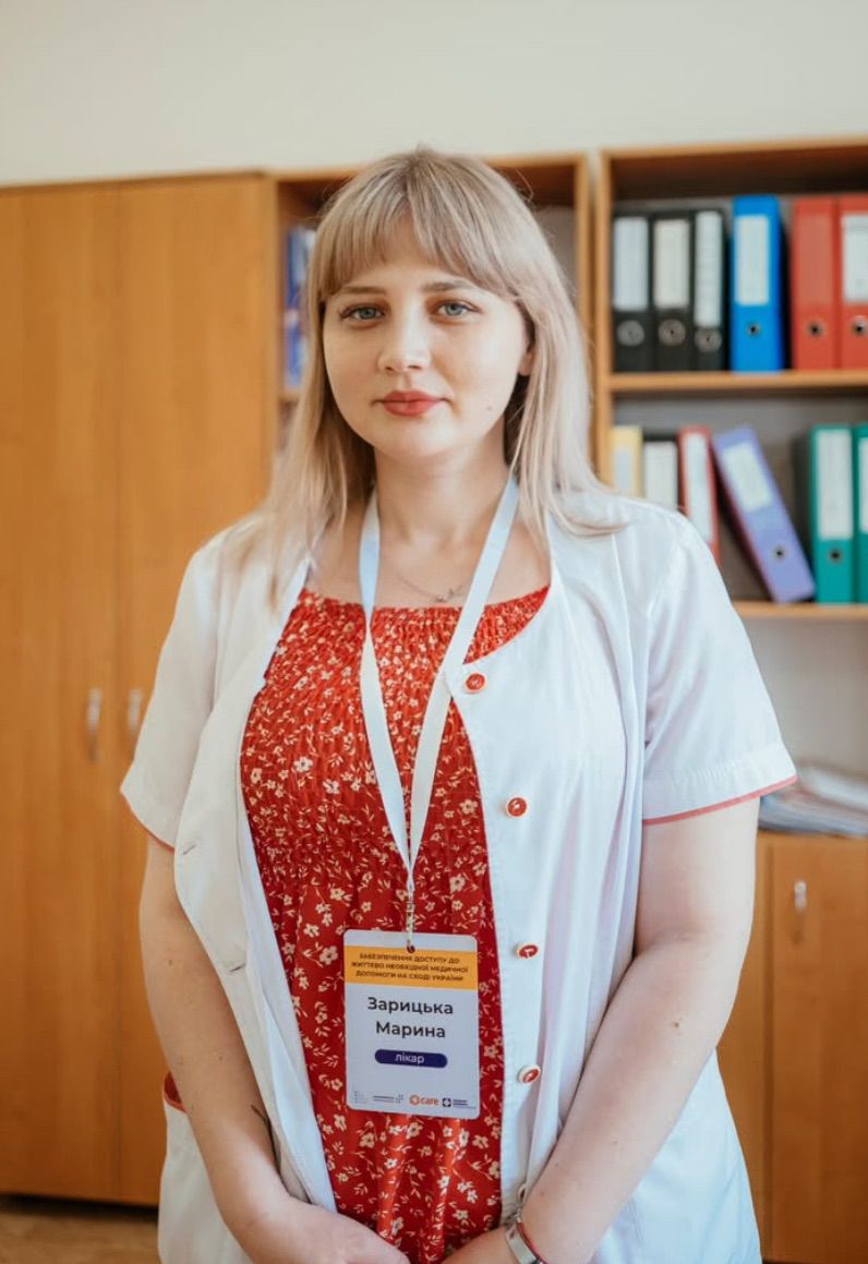 Учасниця обласного конкурсу «Молода людина року – 2025» у номінації «На варті життя» Марина Зарицька