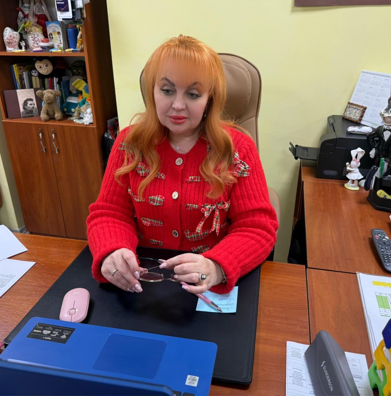 Вікторія Набокова, в.о. голови Краматорської райдержадміністрації, районної військової адміністрації під час обговорення проблемних питань з ветеранами, членами їх сімей, членами сімей загиблих (померлих) Захисників і Захисниць Іллінівської ТГ