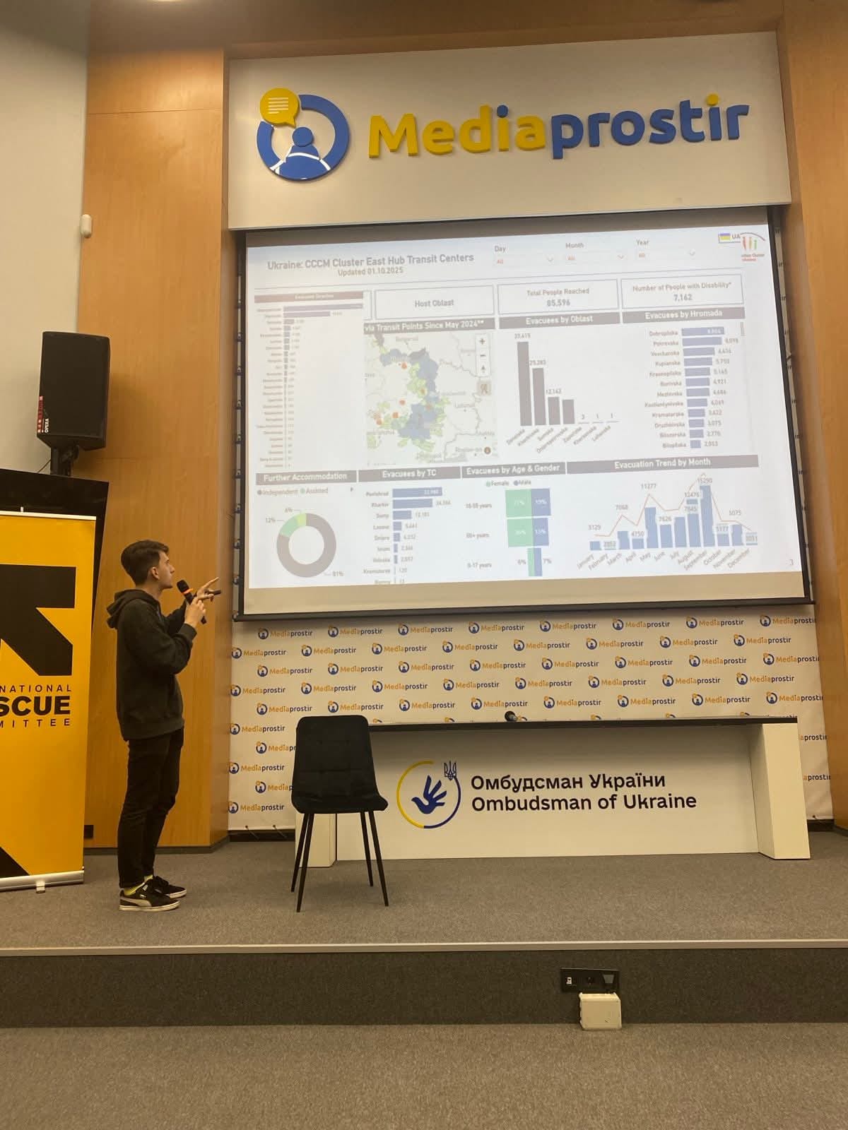Вистут учасника під час семніару